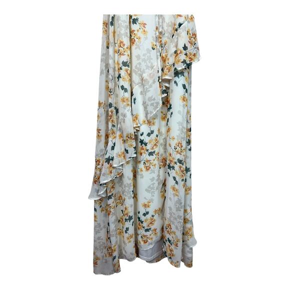 Lulus Floral Womens Coquette Cottagecore Dress Girly Romantic Small Flutter - Picture 6 of 8